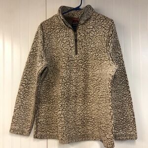 Gerry Brown Sherpa Fleece Quarter Zip XL Pullover